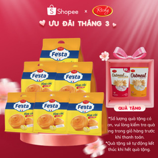 [GIAO SỚM] [2 Quà Tặng] [ĐỘC QUYỀN LIVESTREAM] Combo 6 Túi Bánh Mì Hoa Cúc Ngàn Lớp Fe'sta Richy - HSD 30 ngày