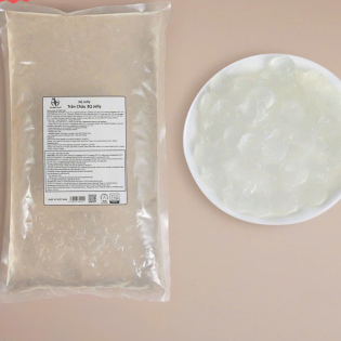 Trân châu 3Q JELLY Hoàng Hải - TRẮNG - bịch 2kg (trân châu giòn)