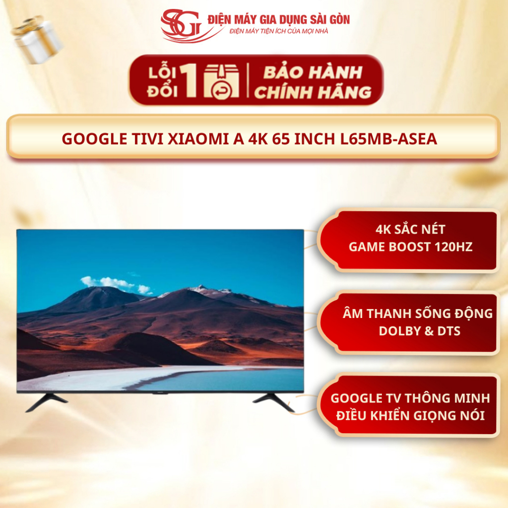 Tivi Xiaomi A 4K 65 inch L65MB-ASEA 2026 - Hàng chính hãng