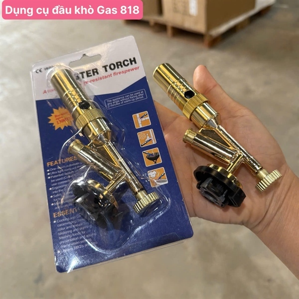 Đầu KHÒ GA MINI, ĐÈN KHÒ GAS cao cấp lõi đồng ống dài cho ngọn lửa xanh