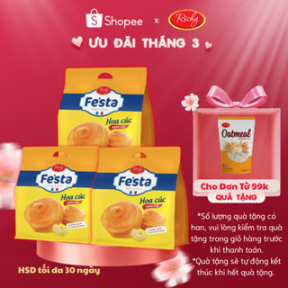 [Quà Tặng Đơn 99k] Combo 3 túi bánh mì hoa cúc ngàn lớp Festa Richy - Date 30 ngày