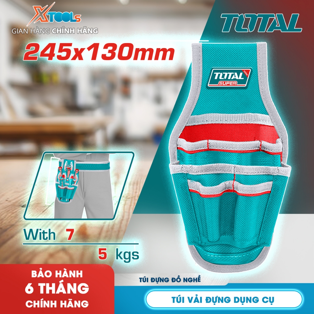 Túi đựng đồ nghề TOTAL THT16P40125 giỏ đựng đồ nghề, túi đựng dụng cụ, túi đeo đựng đồ nghề, túi vải