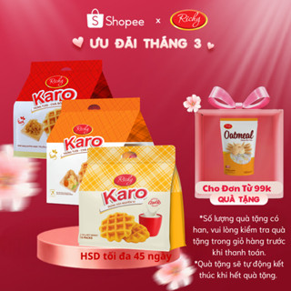 [Quà Tặng Đơn 99k] [VỊ MỚI!!!] Bánh Karo Richy Vị Phô Mai Hoàng Kim, Trứng Tươi Chà Bông & Trứng Sữa