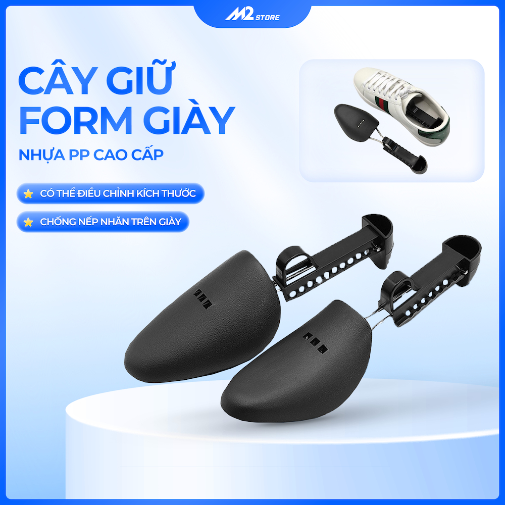 Cây giữ form giày shoe tree nhựa tùy chỉnh size, Giữ form giày chống nhăn bảo vệ mũi giày CGFG01