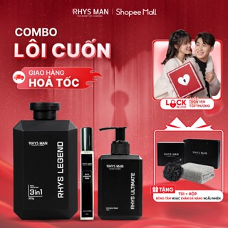 Combo Sữa tắm gội nam 3in1 350ml & Dung dịch vệ sinh nam 120ml & Nước hoa 10ml RHYS MAN