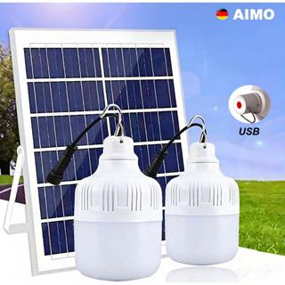 AIMO Bóng đèn năng lượng mặt trời chống nước dành cho các gian hàng chợ đêm và đèn chiếu sáng khẩn cấp.