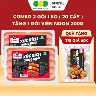 [MUA 2 TẶNG 1] Combo 2 Gói - 1KG Xúc Xích Xông Khói Alaca Kèm Quà Tặng Vietinter Foods