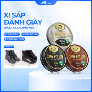 Xi đánh giày tăng độ bóng phục hồi màu và bề mặt da, Xi sáp chống thấm nước Shoe Polish XIMO XI08