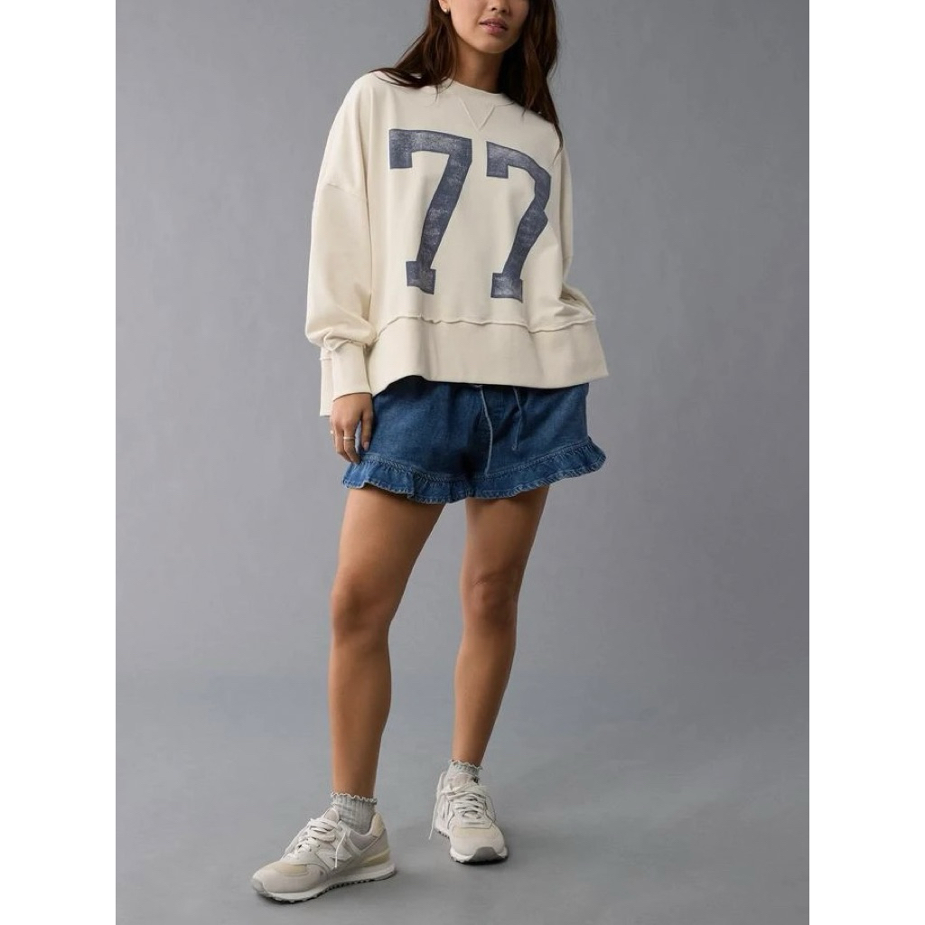 Áo nỉ da cá American Eagle