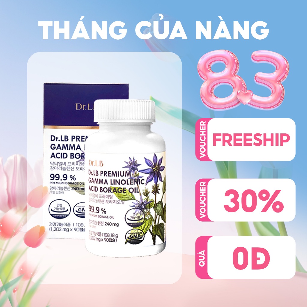 Viên Uống Nội Tiết Tố Nữ Hoa Lưu Ly Dr.LB Hàn Quốc 90 Viên – Hỗ Trợ Cân Bằng Nội Tiết, Giảm Bốc Hỏa, Tiền Mãn Kinh