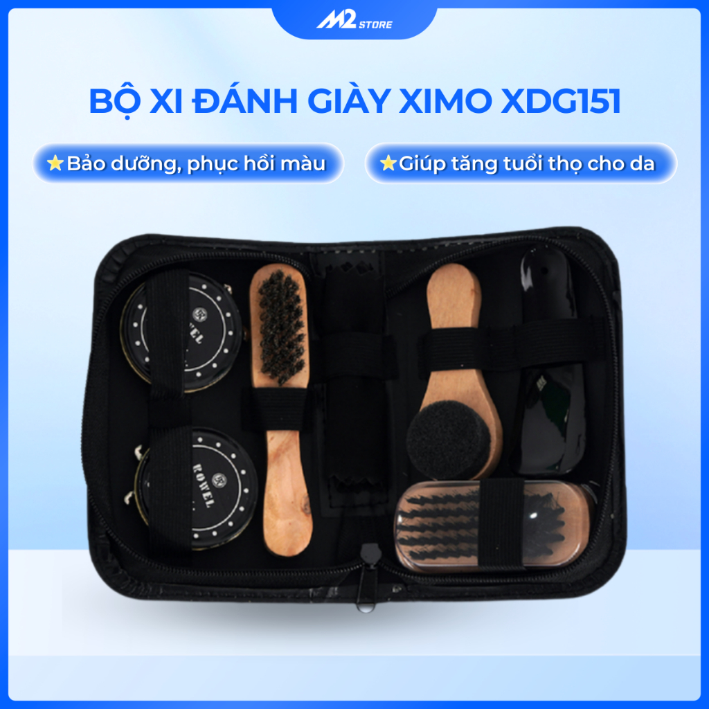 Bộ xi đánh giày kèm phụ kiện XIMO tiện dụng (XDG151)