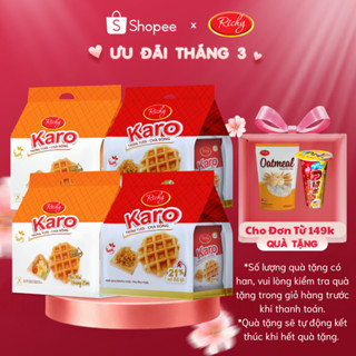 [Quà Tặng Đơn 149k] Combo 4 Túi Bánh Tươi Karo Trứng Chà Bông- Phô Mai Hoàng Kim Richy - HSD 45 Ngày