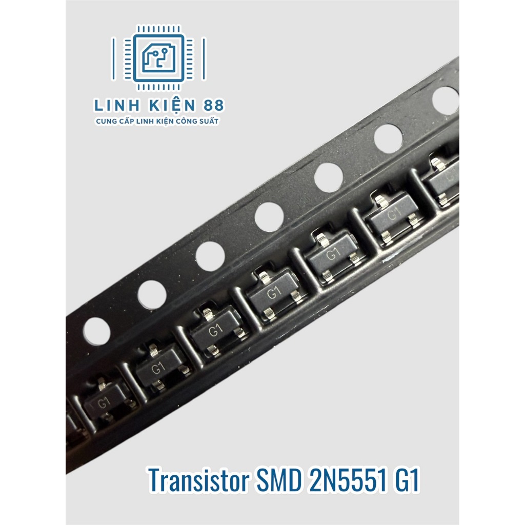 Transistor SMD 2N5551 code G1 SOT-23 dán mới ( dây 60 con)