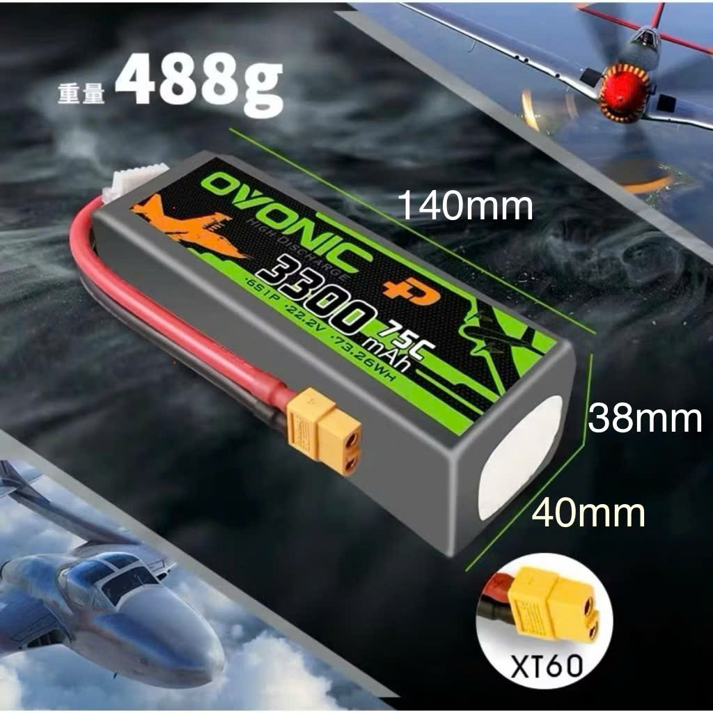 [rcvietnam] ovonic 3600/ 3300 mah / 6s 75C / XT60