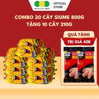 [ TẶNG 2 GÓI XÚC XÍCH 105G ] Combo 20 Cây Xúc Xích SIUME Ăn Liền Thơm Ngon S2 Vietinter Foods
