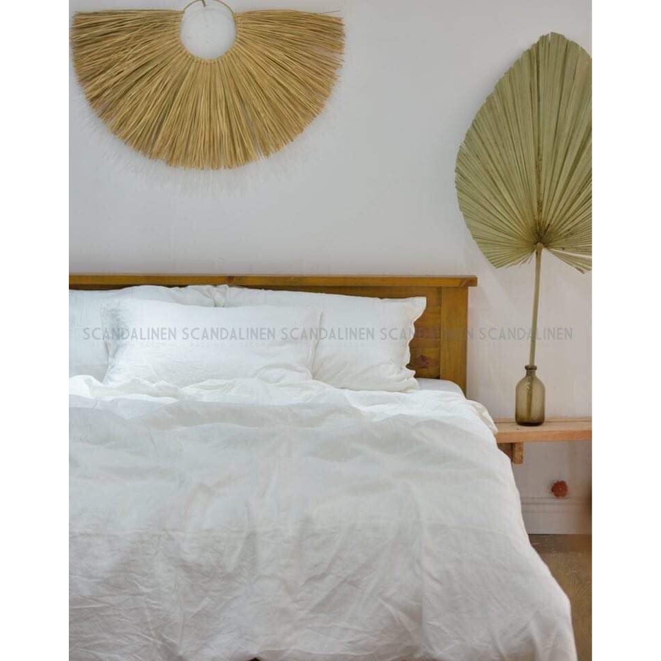 Bộ Chăn Ga Gối Linen Bamboo – Be Nhạt