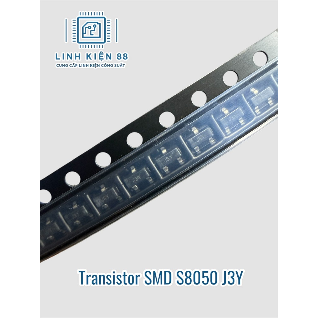 Transistor SMD S8050 code J3Y SOT-23 dán mới ( dây 60 con)