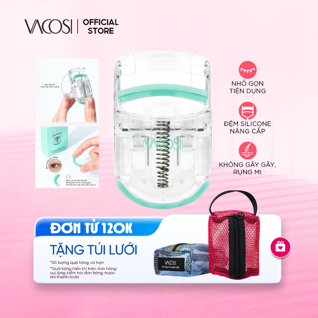 Bấm mi mini bỏ túi VACOSI MINI PORTABLE CURLER- BM10