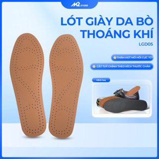 Lót giày da bò thoáng khí khử mùi, siêu nhẹ (LGD05)