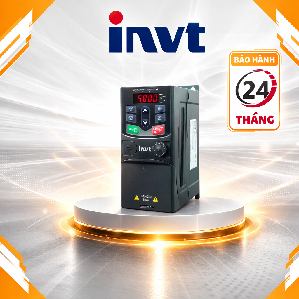 Biến tần INVT, GD20-0R7G-4, Công suất 0,75 kW - 380V hàng chính hãng, bảo hành 24 tháng
