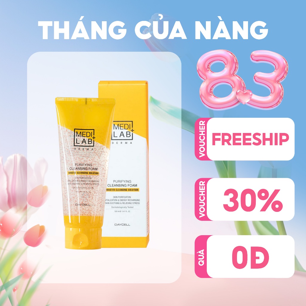 Sữa Rửa Mặt Phục Hồi Da MEDILAB DERMA Hàn Quốc 160ml – Làm Sạch Dịu Nhẹ, Dưỡng Ẩm Cho Da Nhạy Cảm