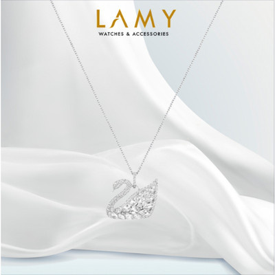 Dây chuyền LAMY Swan Lake White Crystal Necklace Silver 6057