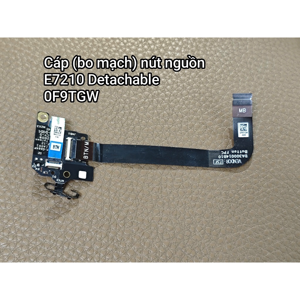 Cáp nguồn Laptop Dell Latitude 7210 Detachable 2in1 7200 2in1 E7210 E7200 0F9TGW F9TGW Zin tháo máy.