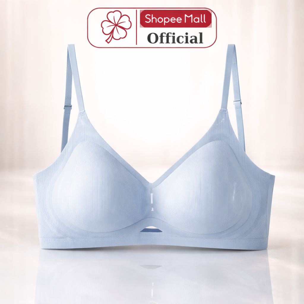 Áo Ngực Áo Bra Hỗ Trợ Nâng Ngực, Áo Lót Không Gọng Có Mút Độn Ngực Tạo Khe CLOVER - 9736