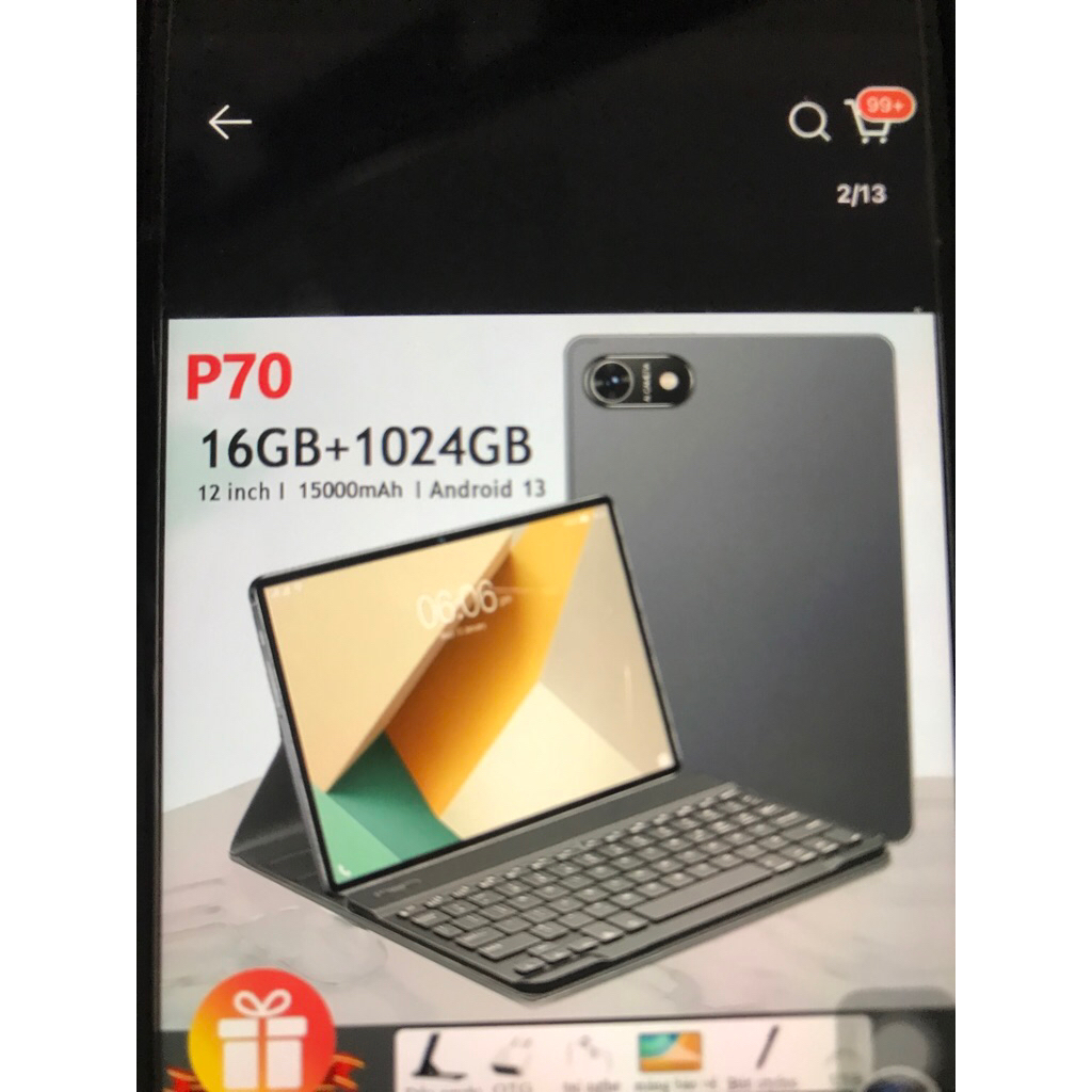 Máy tính bảng ROM - Snapdragon 888 15000mah ( cũ)