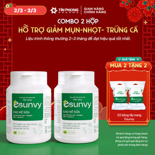 TPBVSK Esunvy Hỗ Trợ Giảm Bã Nhờn, Hỗ Trợ Giảm Mụn Combo 2 Hộp 30 Viên