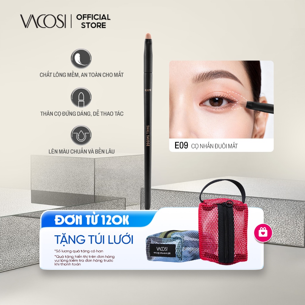Cọ nhấn đuôi mắt VACOSI - E09-Y24