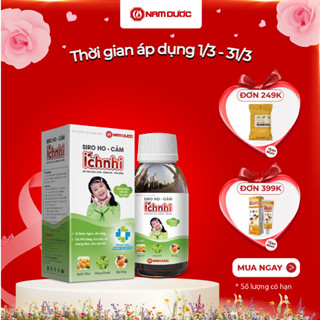 Thực phẩm bảo vệ sức khỏe Siro ho - cảm Ích Nhi, Lọ 90ml,  hỗ trợ giải cảm- giảm ho- tiêu đờm
