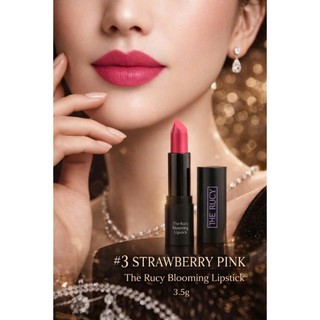 Son Matte bền màu The Rucy Blooming Lipstick 3.5g màu 3 Strawberry Pink