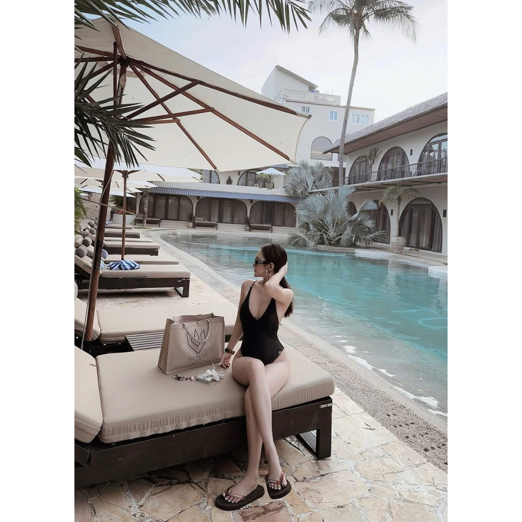 [BIKINI LIỀN MẢNH] Đồ bơi 1 mảnh hở lưng ngang khoét mông sexy, che bụng, sang chảnh, vải xịn đẹp | BigBuy360 - bigbuy360.vn