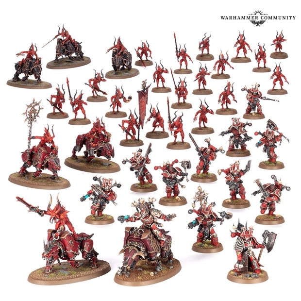 BỘ MÔ HÌNH WARHAMMER 40K WORLD EATERS B/FORCE: KHORNE DAEMONKIN
