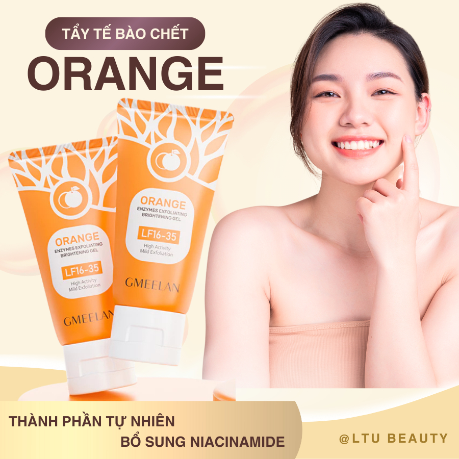GMEELAN GEL TẨY TẾ BÀO CHẾT TÁC ĐỘNG CAM ENZYMES 50G Gel Tẩy Da Chết Orange ORANGE Exfoliate Gel