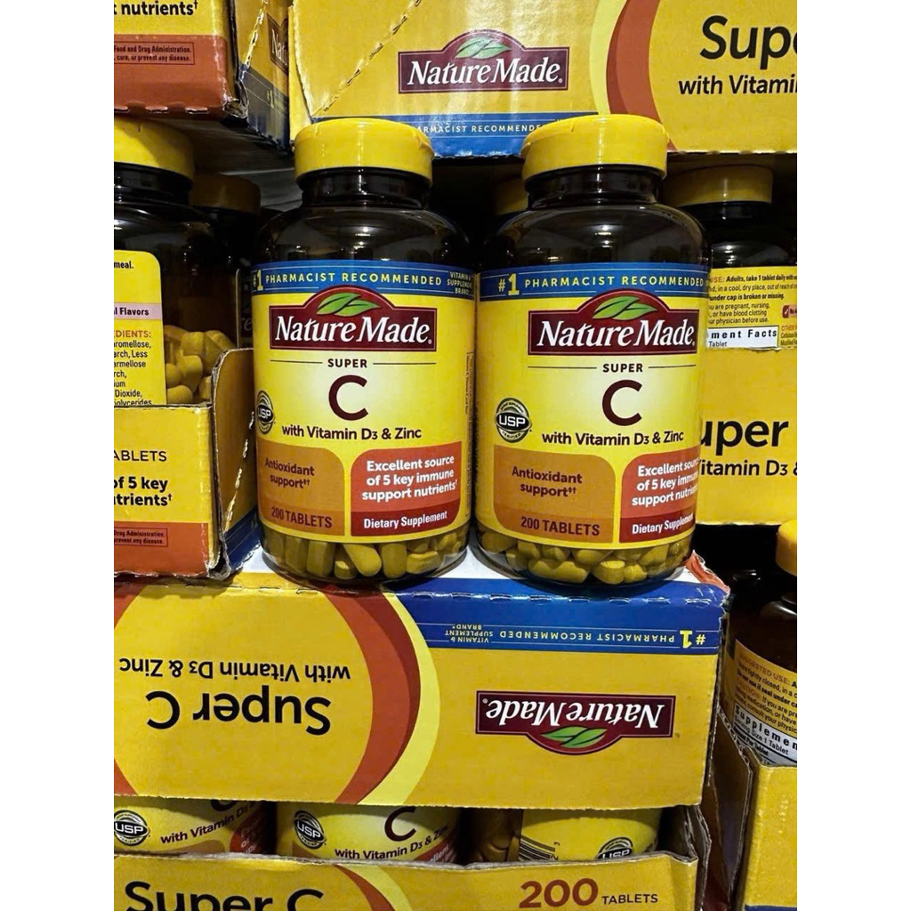 Viên uống Bổ sung Super C Nature Made 200 viên