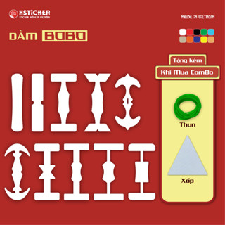 Combo Dầm bobo chất liệu PP chất lượng cao, Chân vịt nhiều mẫu phù hợp các dòng ghe ngo, bobo xốp dẻo dễ - XSTICKER