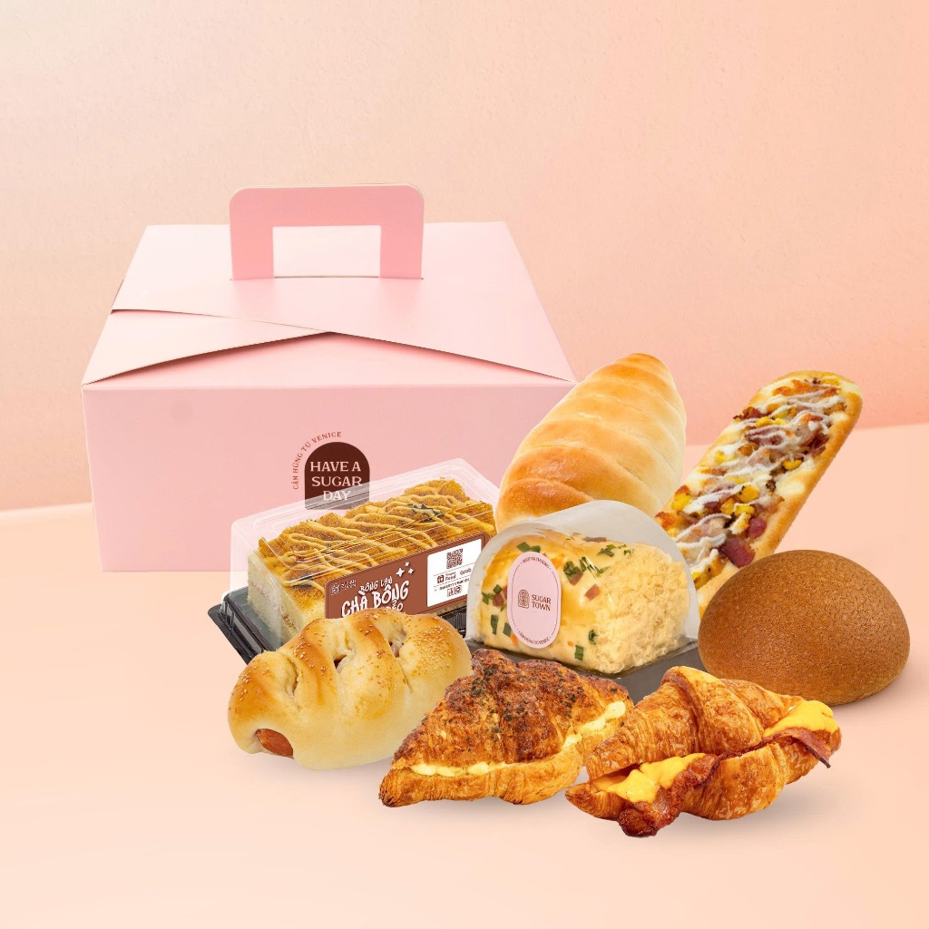 [HOẢ TỐC HCM] combo tá lả nhiều bánh best seller Sugar Town
