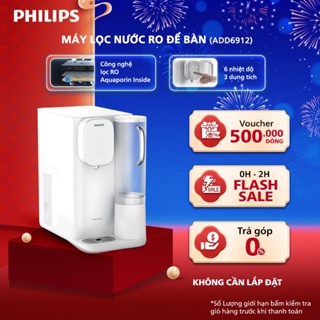 [HÀNG CHÍNH HÃNG] Máy Lọc Nước RO Để Bàn NÓNG-LẠNH PHILIPS ADD6912 màu trắng, Công nghệ lọc Aquaporin Inside®