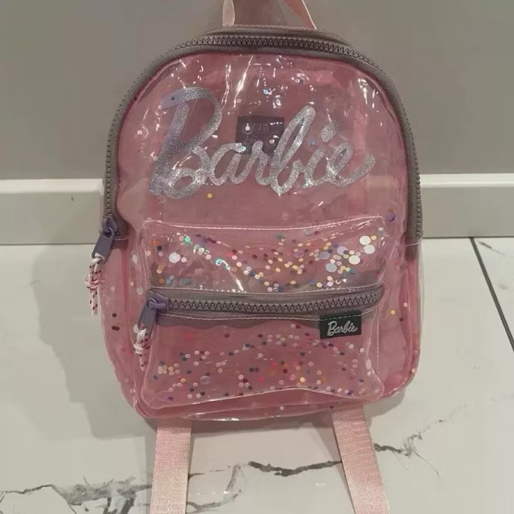 Balo Barbie có phủ nhũ siêu cute cho bé gái