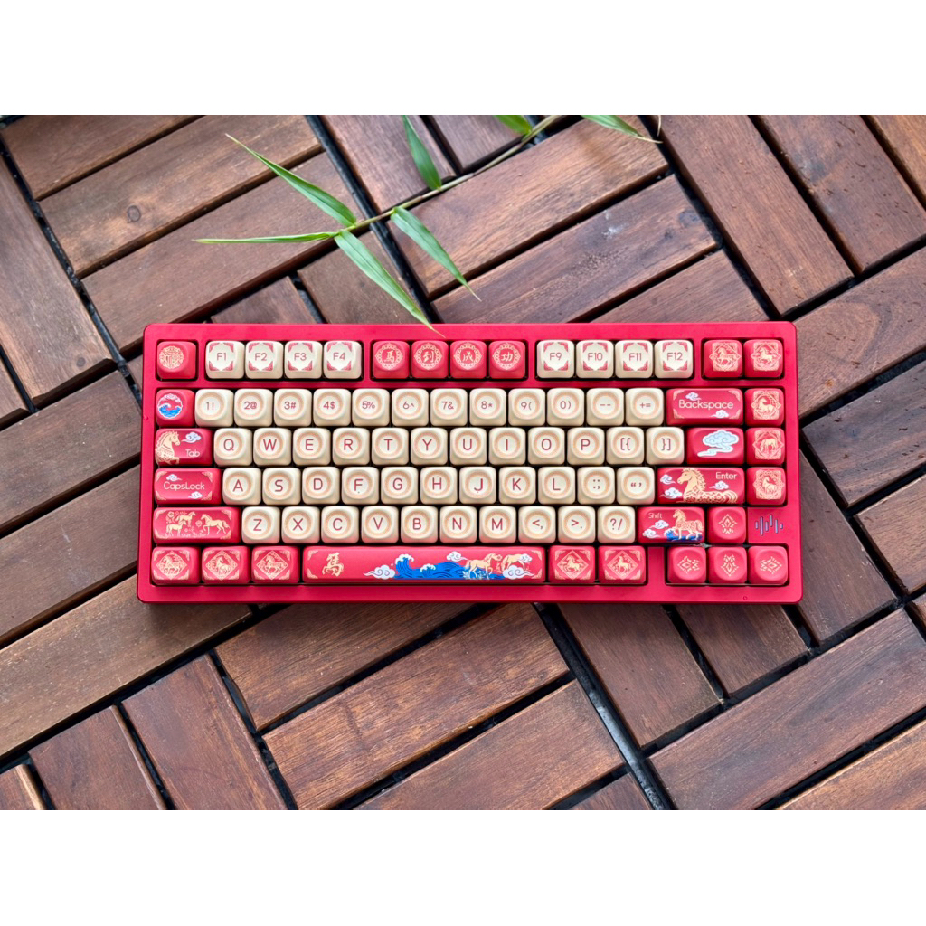 Keycap Kỉ niệm năm ngọ profile moa dyesub keycap bàn phím cơ Tungcustom
