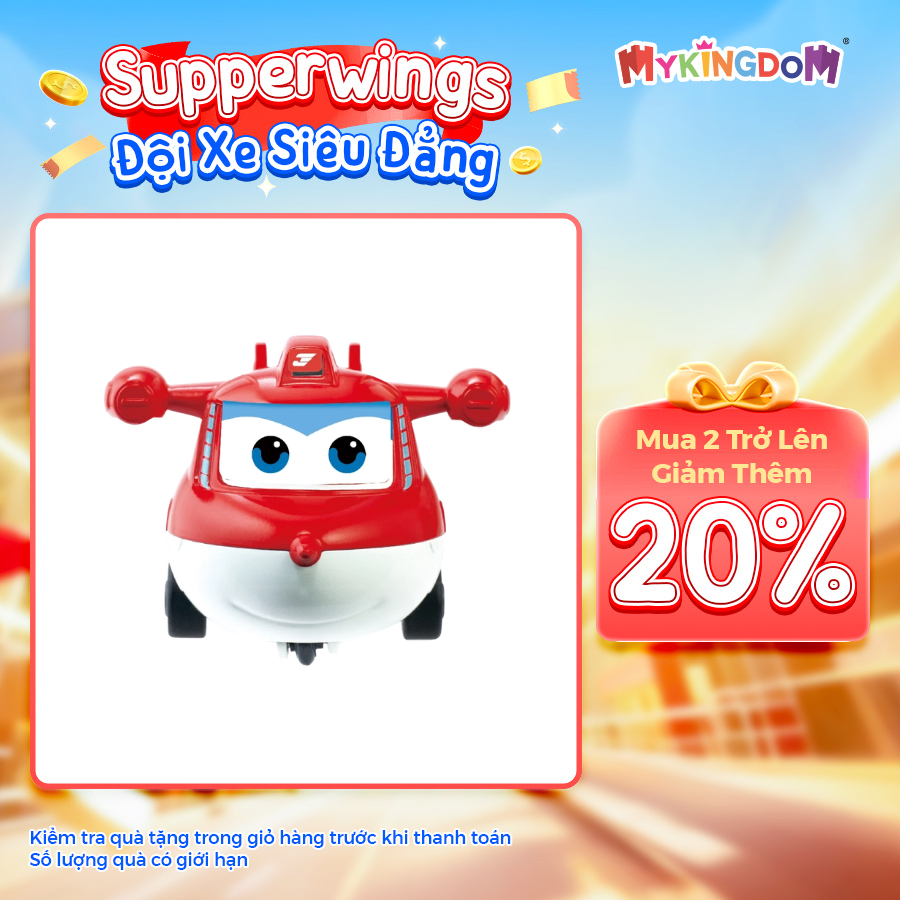 Đồ Chơi Xe Kéo Lùi Jett Tia Chớp SUPERWINGS EU780130-1
