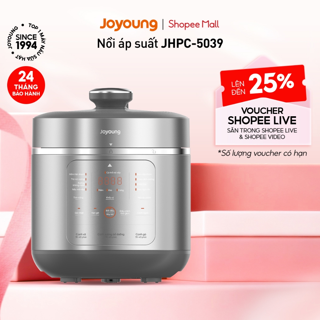 [Livestream] Nồi áp suất Joyoung JHPC-5039 | Dung tích 5L | Công suất 900W
