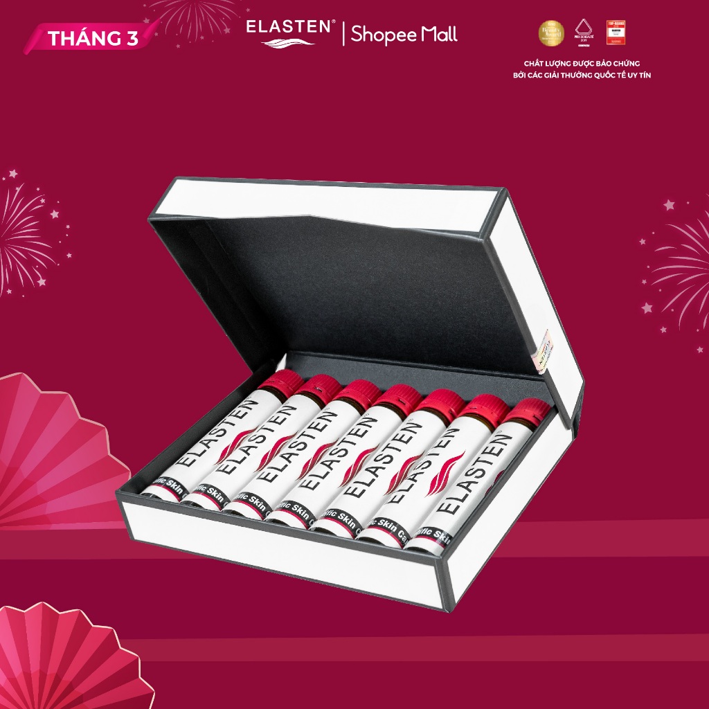 Bộ 7 Ống Collagen Elasten Giúp Da Căng Mịn, Chống Lão Hóa, Tóc Chắc Khỏe - Collagen Từ Đức