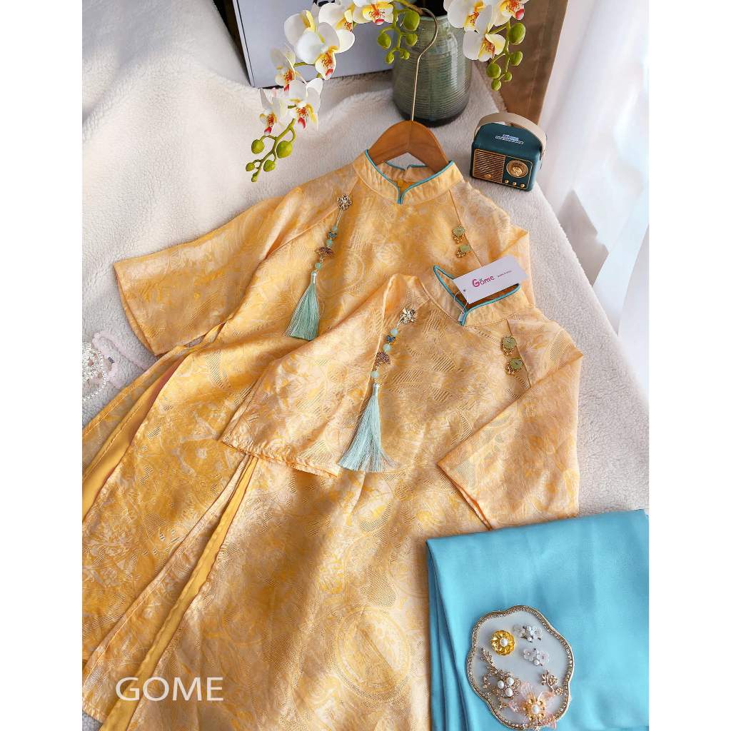 GOME - ÁO DÀI VÂN KHUÊ cho bé bé gái 9-45kg