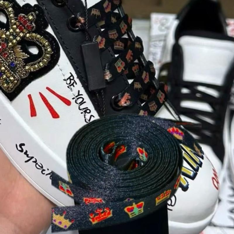 Cặp Dây Giày Vương Miện Thể Thao Đẹp Nam Nữ 111cm BiBi Hoàng Quân Shoelace