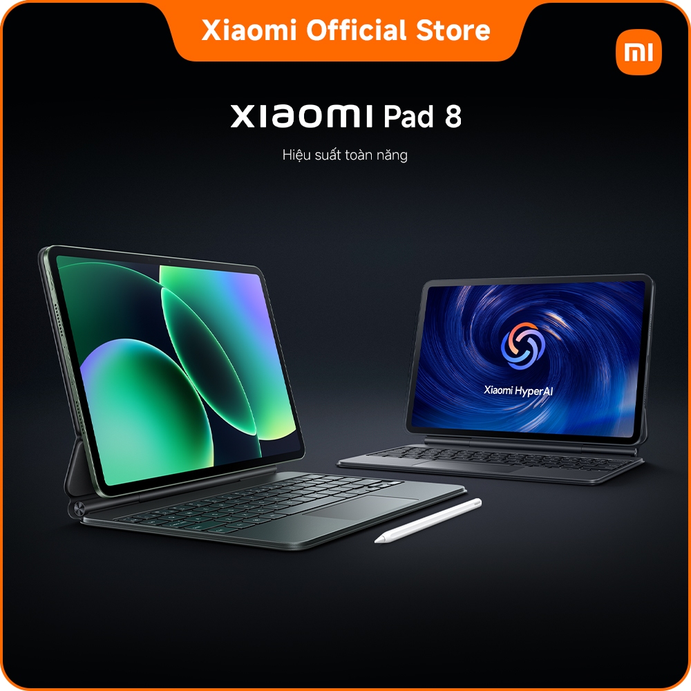 Máy tính bảng Xiaomi Pad 8 (8+128GB|8+256GB)| Pin 9200mAh (typ)| Màn hình 3.2K 144Hz| Vi xử lý Snapdragon 8s Gen 4 | BigBuy360 - bigbuy360.vn