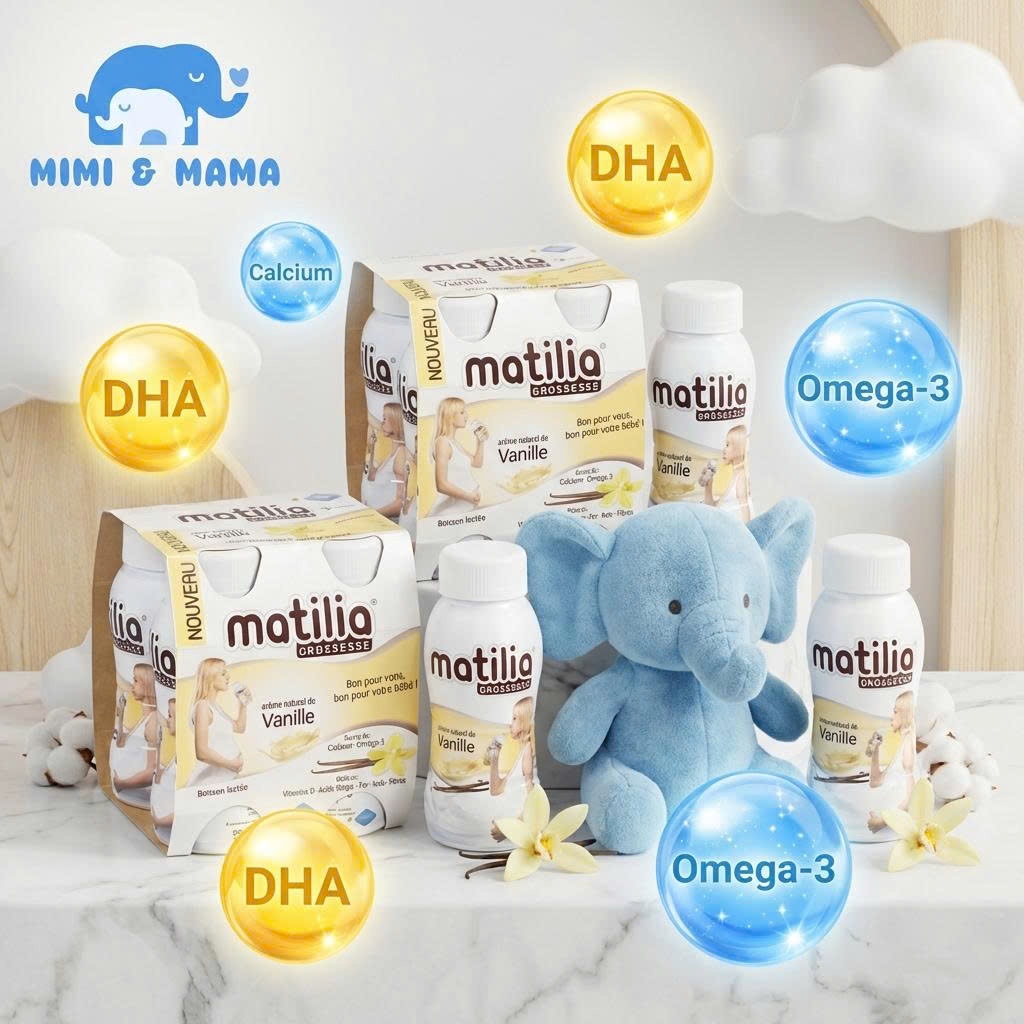 [SET 3 LỐC: Đề Kháng Vững Vàng] Sữa Bầu Matilia Pháp 03 Lốc Vị Vani