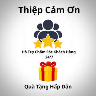 02 Thiệp Cảm Ơn Hỗ Trợ & Chăm Sóc Khách Hàng Mọi Vấn Đề Khi Gặp Phải